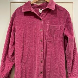 Vintage LL BEAN women’s mauve cordoroy shirt